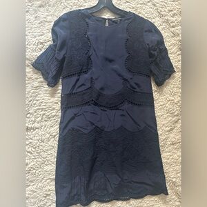 Club Monaco Navy Mini Dress